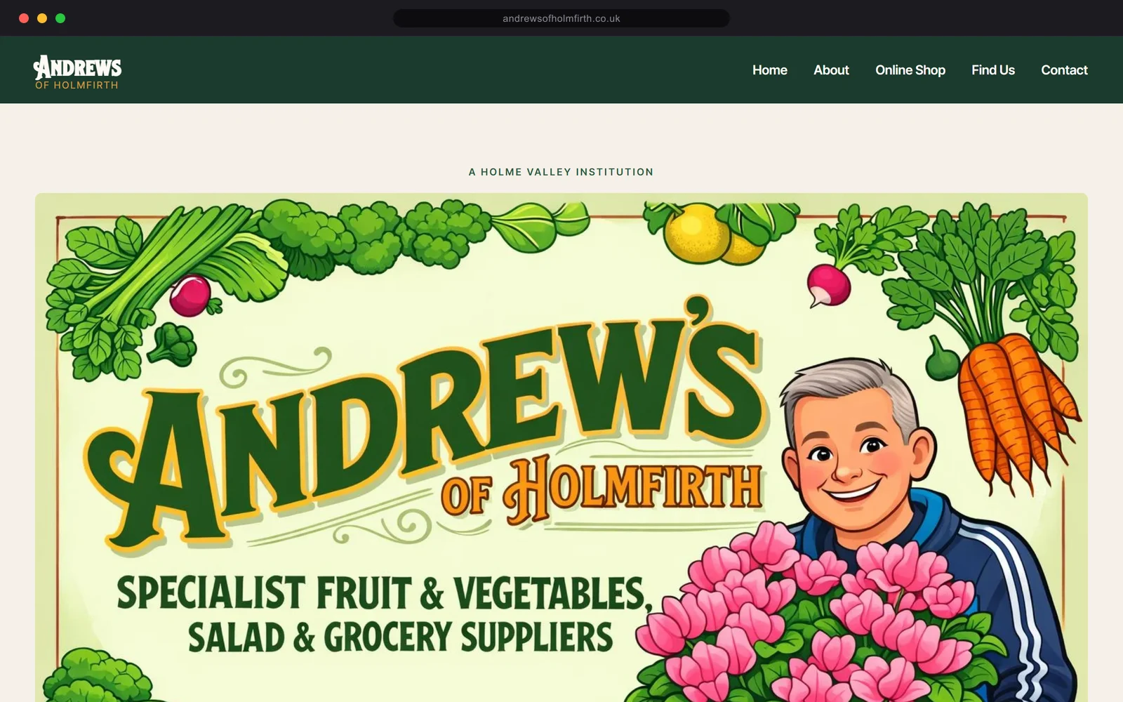 Andrews of Holmfirth website